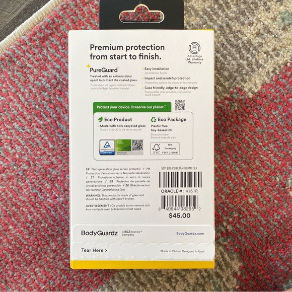 iPhone 14 Red Poppy Mag Safe Case & BodyGuardz Screen Protector - Picture 8 of 8